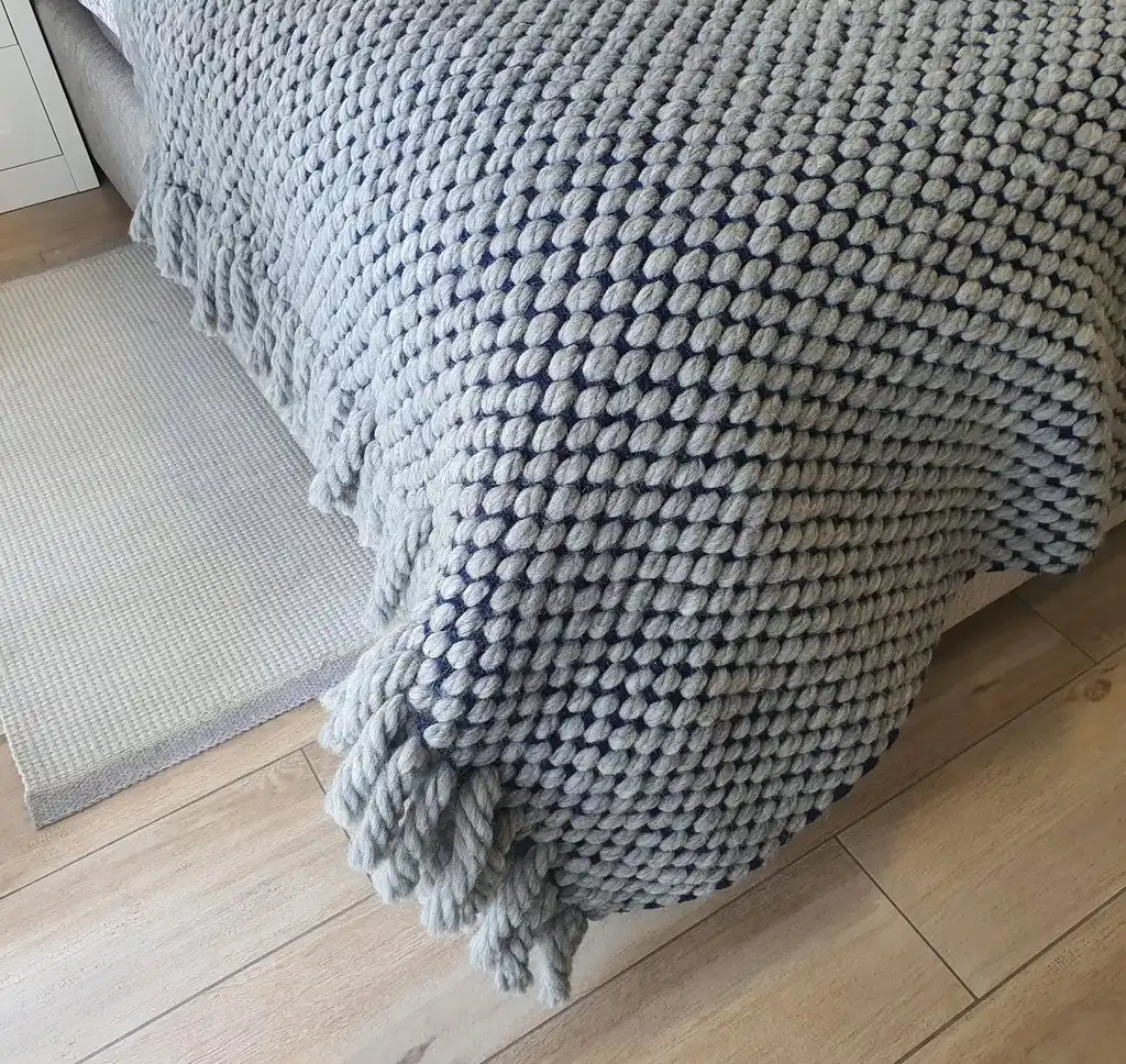 chunky merino wool crochet blanket throw handmade.