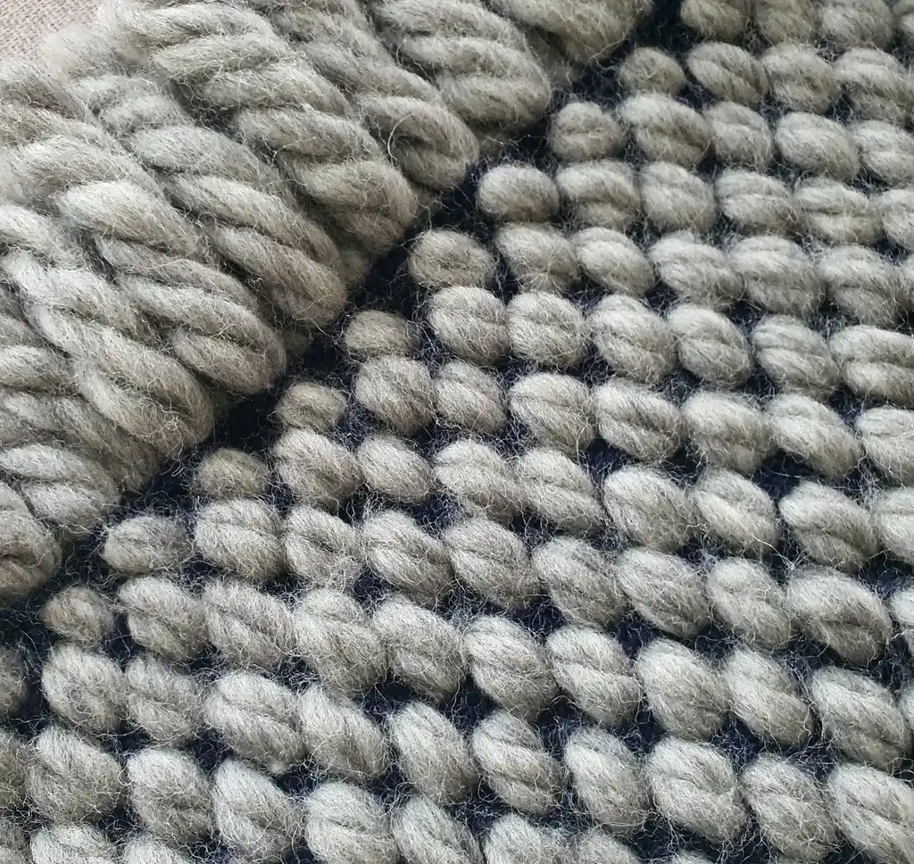 chunky merino wool crochet blanket throw handmade.